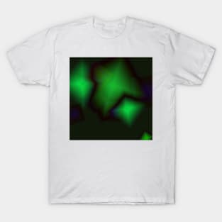 GREEN BLACK ABSTRACT TEXTURE T-Shirt